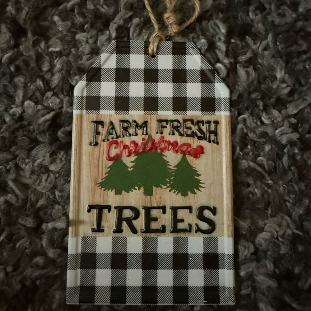 Rustic Farm Fresh Christmas Ornament